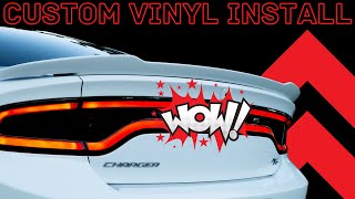 NEW Custom TAILLIGHT DECAL On My 2021 DODGE CHARGER