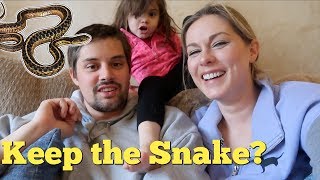 SHOULD WE KEEP THE SNAKE FROM THE PRANK? - Pranksters in Love Vlog