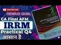 Question 4 IRRM CA Final AFM by GENIUS GURL CA Study Material Solutions 