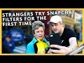 STRANGERS TRY SNAPCHAT FILTERS FOR THE FIRST TIME | Chris Klemens