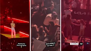 Olivia Wilde dances with children Otis & Daisy at Harry Styles' final LA residency concert