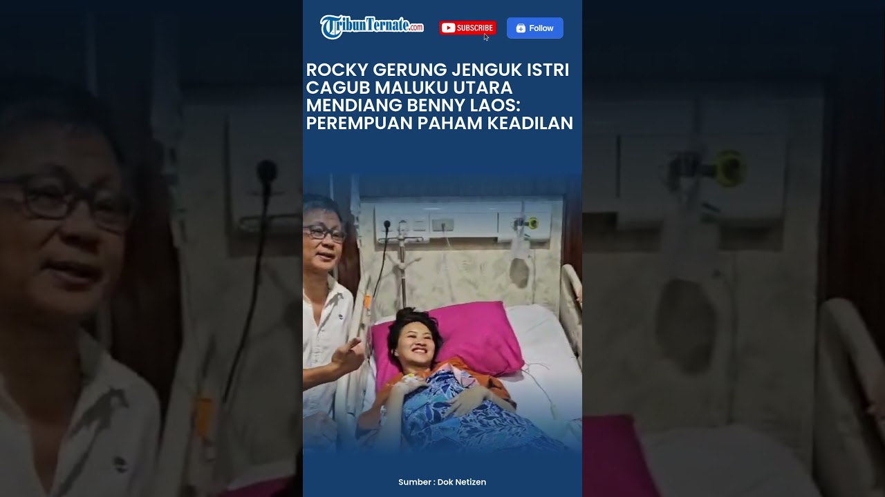 Rocky Gerung Jenguk Istri Cagub Maluku Utara Mendiang Benny Laos: Perempuan Paham Keadilan