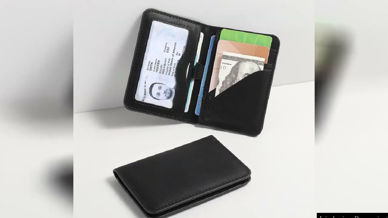 Rfid Blocking Leather Front Pocket Wallet For Men Slim Minimalist Men's Credit Card Holder Ultra Thi