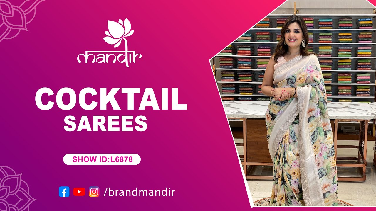 Cocktail Sarees Collection | WhatsApp Number 733 733 7000 | Brand Mandir Sarees LIVE