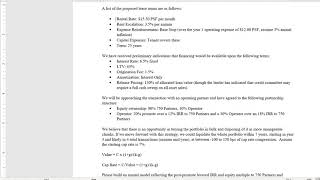 Real Estate Modelling Case Study Part 1