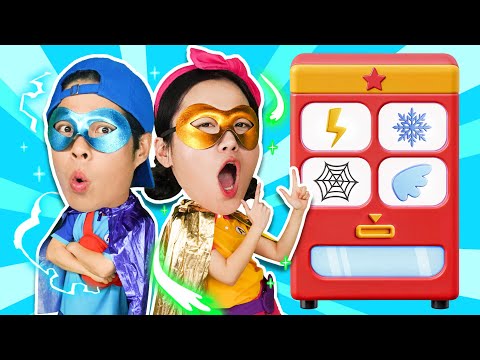 슈퍼 히어로 초능력 자판기 Super Hero Superpower Vending Machine | #키즈송 #아뜨아차 #아뜨와 아차