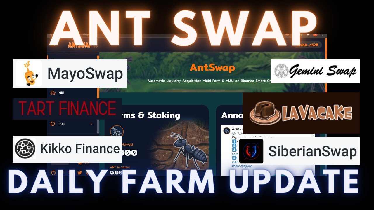 Ant Swap | Gemini | Mayo Swap | Kikko Finance | Siberian Swap