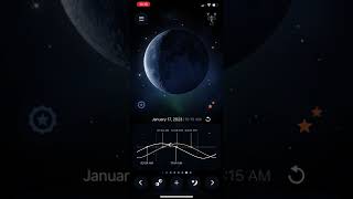 Deluxe Moon Pro for iOS v. 4.2.6. Twilit Extension. Raise/Set Diagram on the main page. screenshot 1