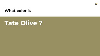 Tate Olive color #988f63 hex color - Green color - Cool color 988f63