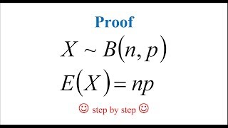 Proof of the mean of Binomial distribution