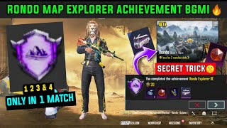 RONDO EXPLORER ACHIEVEMENT BGMI | HOW TO COMPLETE RONDO MAP ACHIEVEMENT EXPLORER 1 2 3 & 4 MISSION screenshot 1