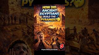 How Did Egyptians Build the Pyramids Without Machines? 🤯 #shorts