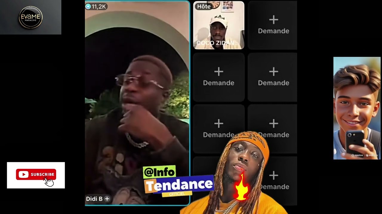 DiDi B casse tous les papos sur son CLASH avec HIMRA et sa relation avec Davido  dans un Live😱...