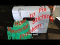 Reverse running problem of Usha janome machine rectification