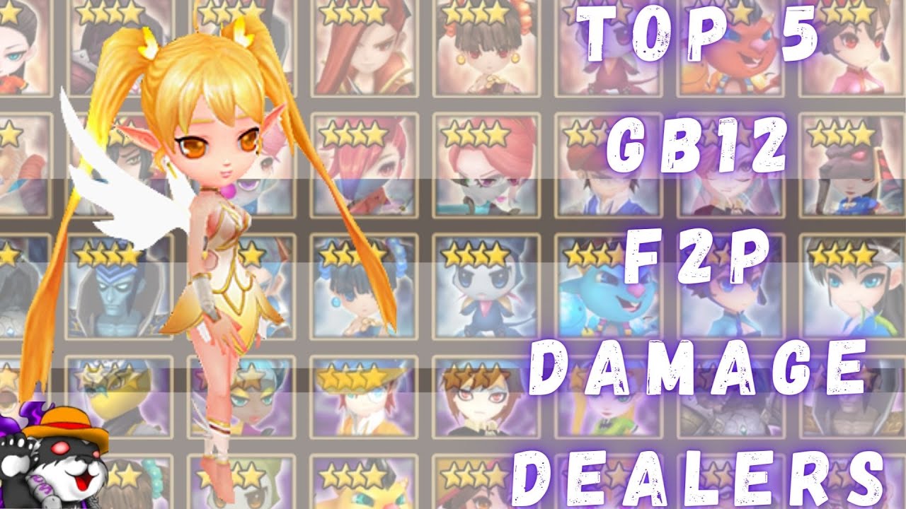 Top 5 F2p GB12 Damage Dealers  Summoners War