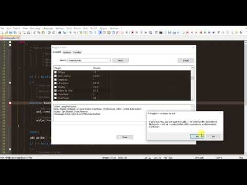 How To Format Ident PHP Code in Notepad++ - YouTube