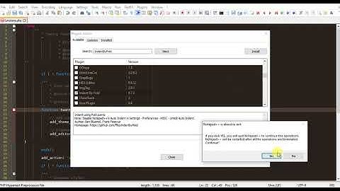 How To Format Ident PHP Code in Notepad++