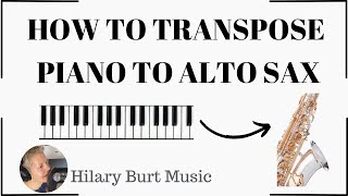 Cara Mentransposisi Piano ke Saksofon Alto - Dan Mengembalikan Saksofon Alto ke Nada Konser