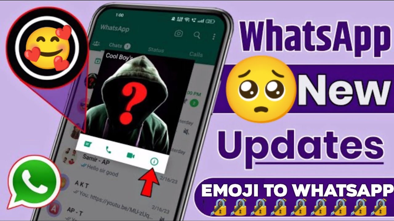 Whatsapp Emojis Trick  Lock 2023 | How to Big Emoji Lock Whatsapp |🔒