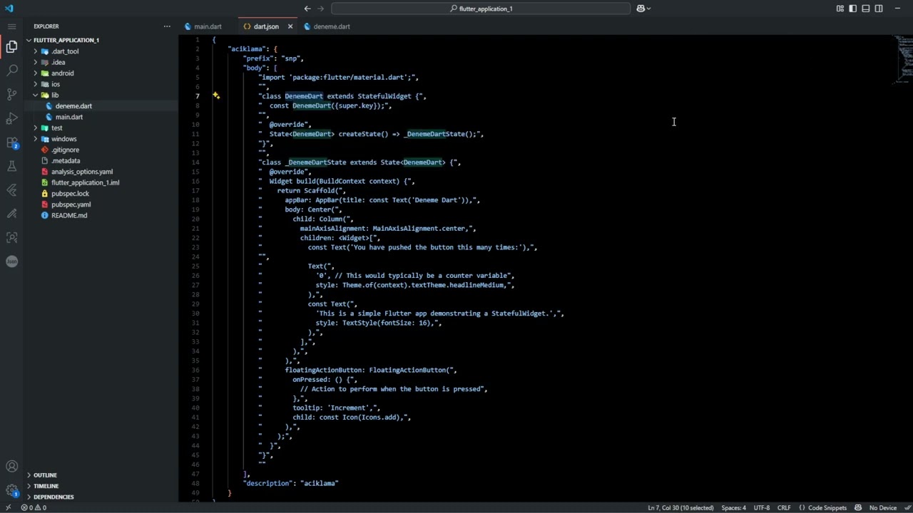 How to Create Flutter Snippets in VS Code | Boost Your Coding Speed!