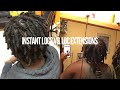 I Had INSTANT LOCS and LOC EXTENSIONS?! | My Experience