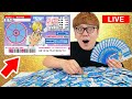 宝くじスクラッチ超大量に削って100万円当てる配信