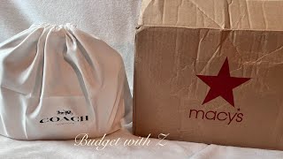 Unboxing Coach bag from Macy