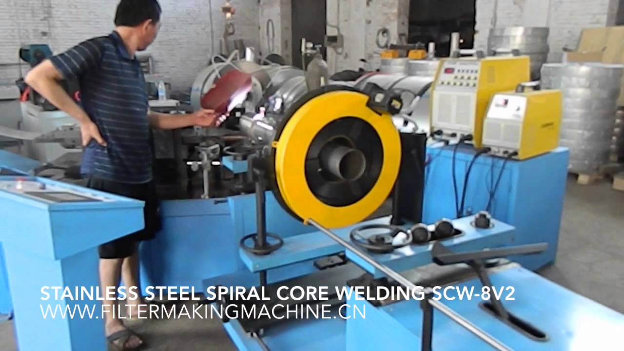 stainless steel pipe welding machine SCW8V2 YouTube