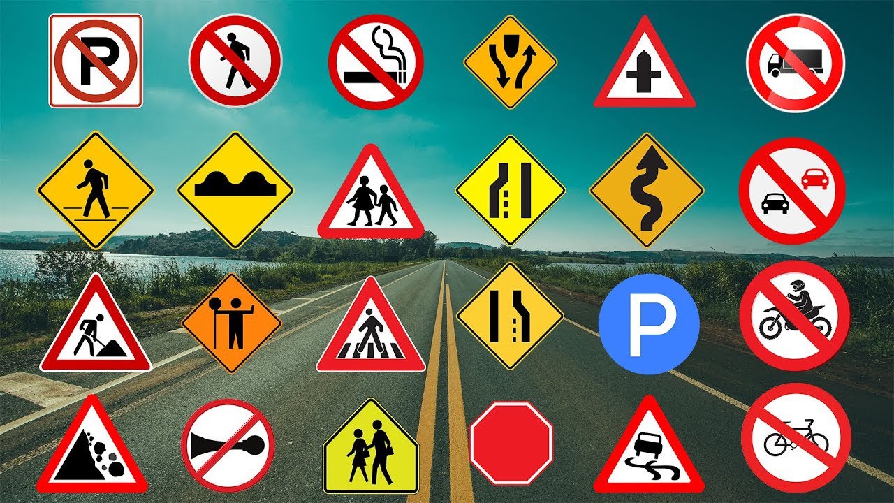 50 Essential Road Signs You MUST Know for the Driving Test - YouTube