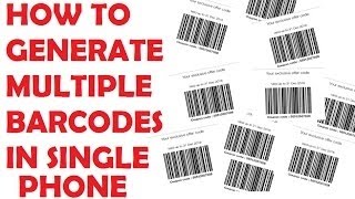 How to create multiple jio barcode in one mobile screenshot 3