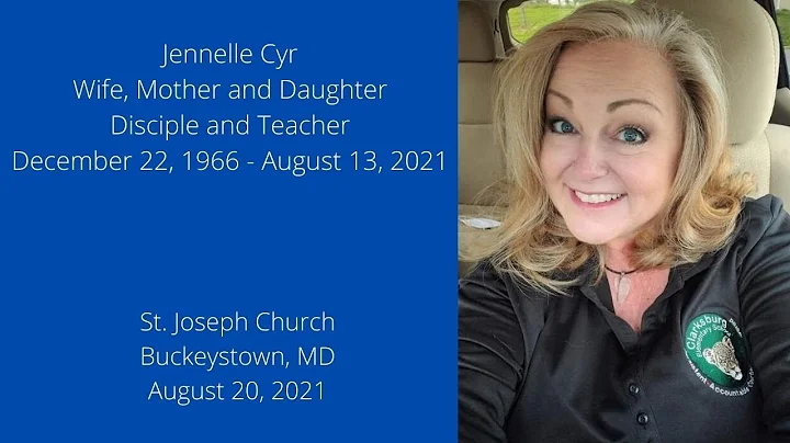 8/20/2021 Funeral Mass for Jennelle Cyr St. Joseph...