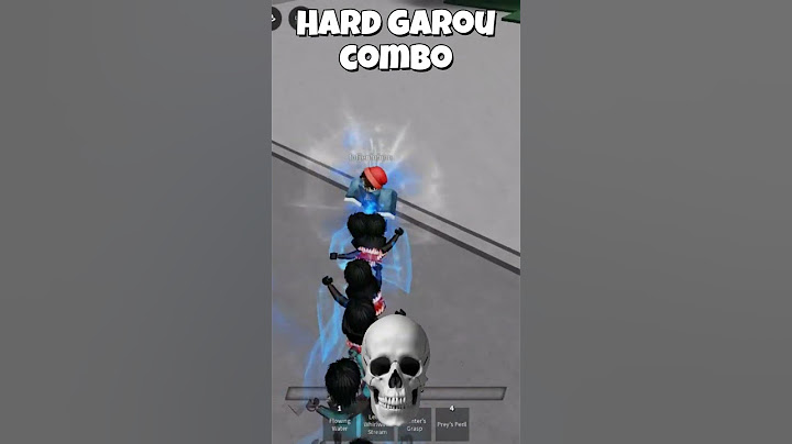 THE STRONGEST BATTLEGROUNDS GAROU HARD COMBO, #tsb #duels #saitama #bluelock