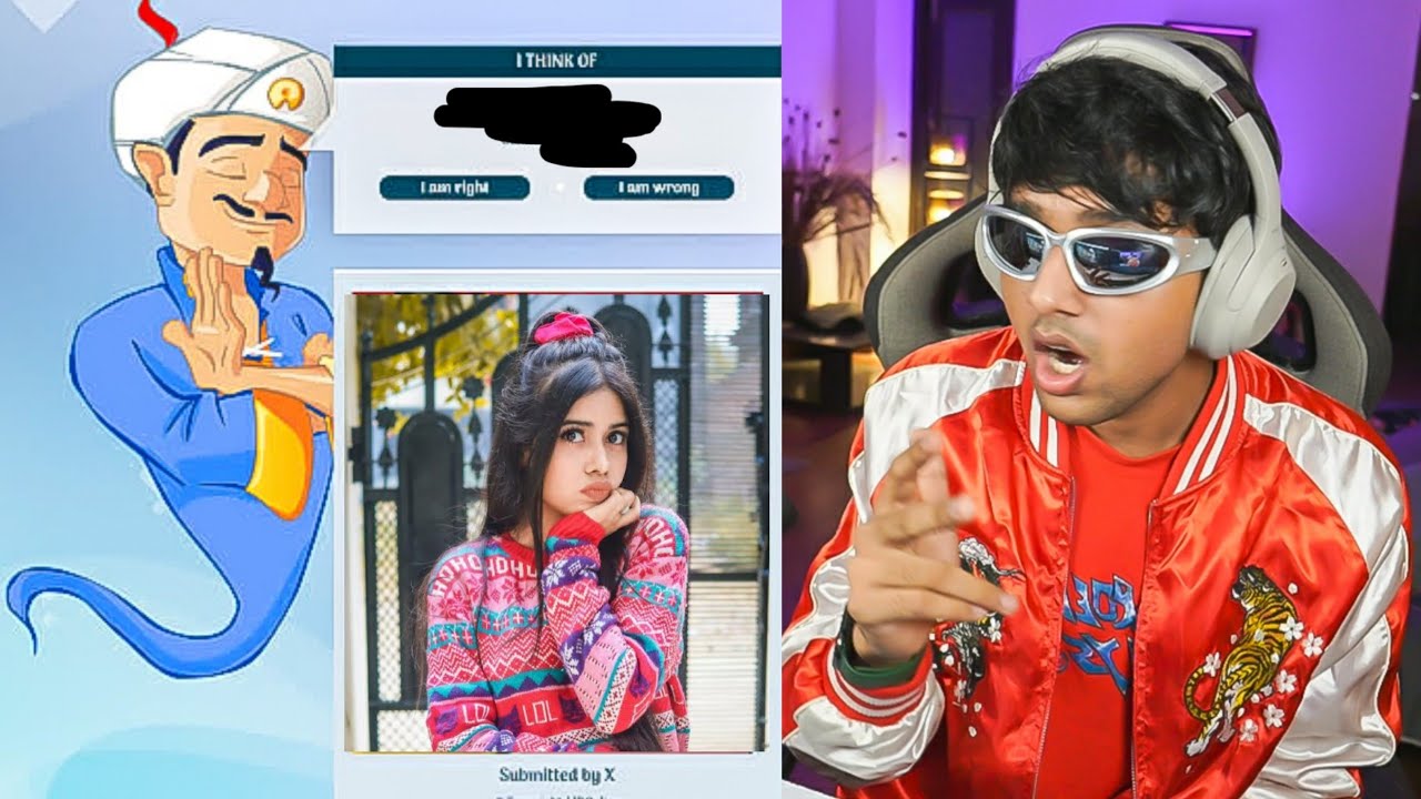 Can Akinator Guess My YOUTUBER CRUSH ??? - Rachitroo Plays Akinator