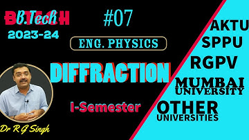 DIFFRACTION of light waves lec 01 B.Tech Engineering Physics 23-24  #rgpv #aktu #sppu #rgsclasses