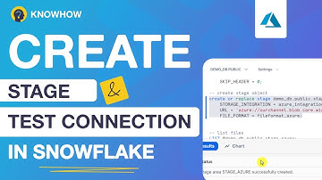 How to Create a Stage Object in Snowflake with Azure Storage & Test Connection
