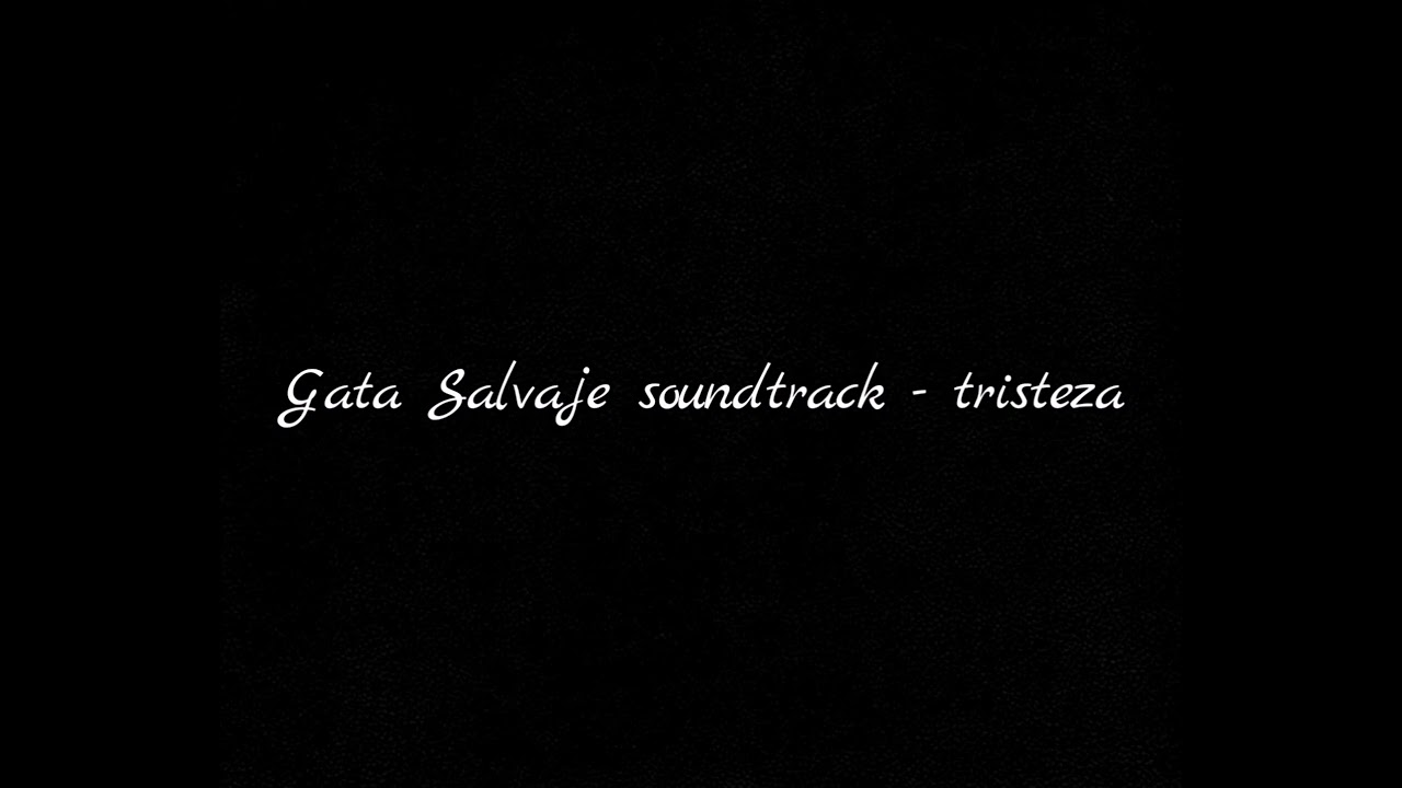 Gata Salvaje soundtrack - tristeza