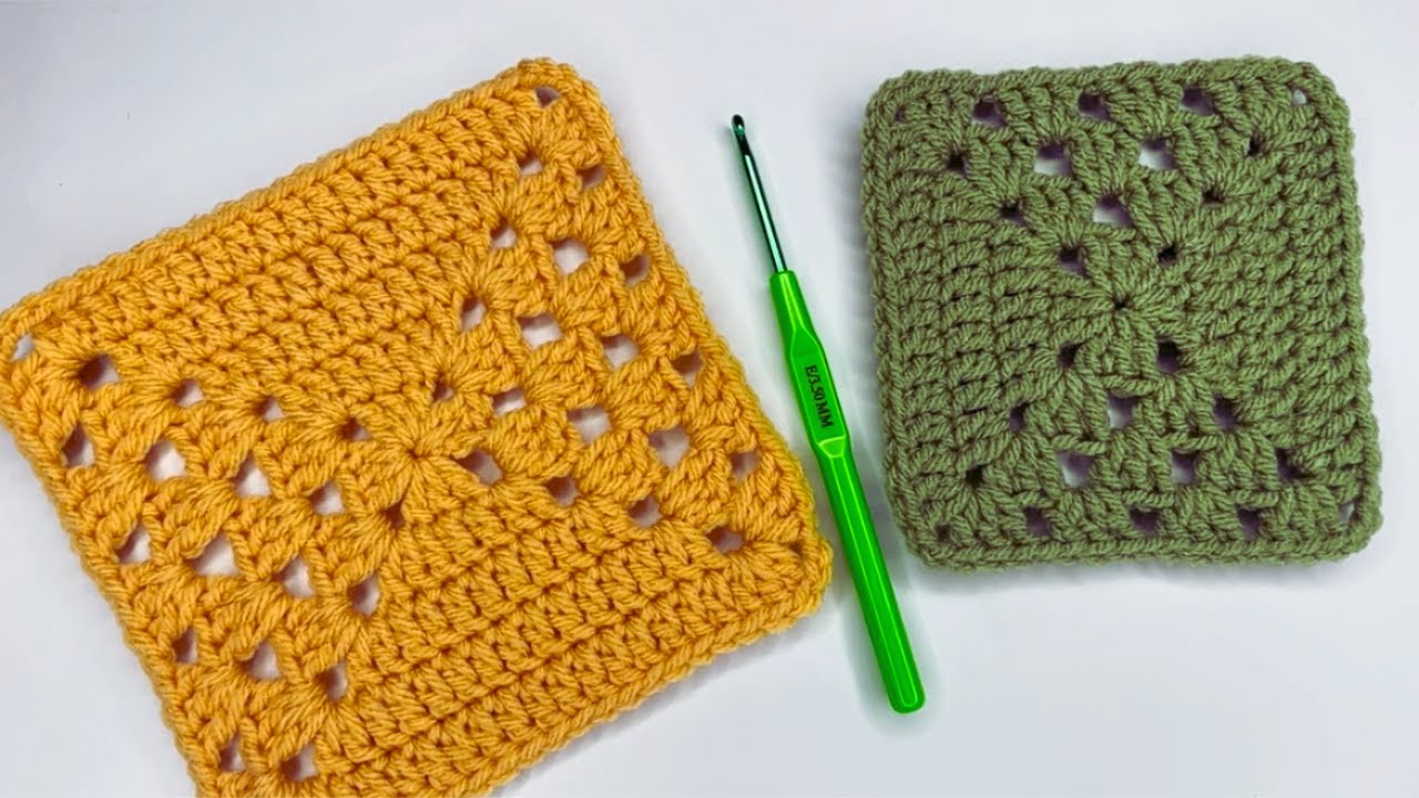 granny square crochet for beginners - YouTube