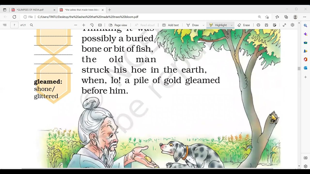 THE ASHES THAT MADE TREES BLOOM /MALAYALAM EXPLANATION/NCERT CLASS 7