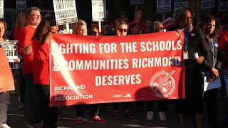 Richmond educators protest proposed changes to RPS collective bargaining agreement