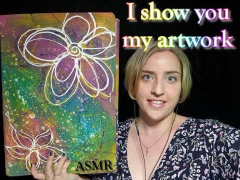 ASMR DEUTSCH Ich zeige dir meine Kunstmappe*show and tell*geflüstert*
