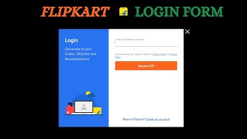 Flipkart Login Form in HTML and CSS