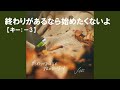 ※【ニコカラ】終わりがあるなら始めたくないよ / JOE<off vocal>[キー -3]