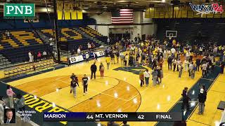 Mt. Vernon Rams Basketball at Marion Wildcats - 2025-26