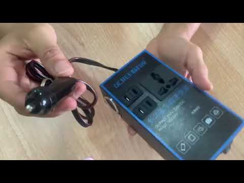 Video Bộ chuyển đổi nguồn điện từ 12V/24V thành 110V/220V... - youtube
