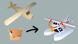 Lets Make A Seaplane How Make Plane With Cardboard Cardboard Plane Rc Plane
