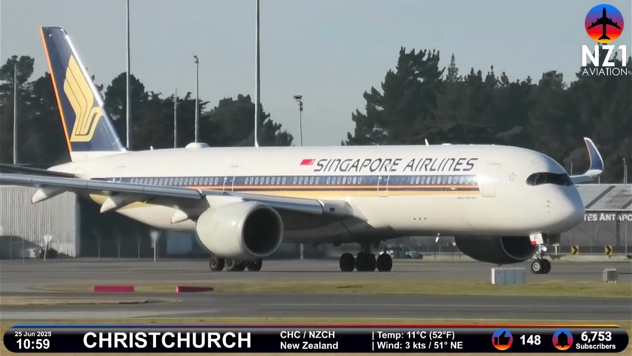🔴 LIVE Planespotting | Christchurch Airport - New Zealand - 25 Jun 2025 ✈️