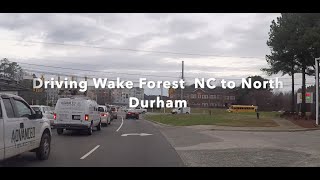 NORTH CAROLINA BACKROADS - Driving Wake Forest NC to North Durham NC - ASMR - Relaxing drive