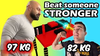 Beating Someone STRONGER At Armwrestling