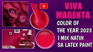 Viva Magenta Color Of The Year 2023 I Mix Natin Sa Latex Paint