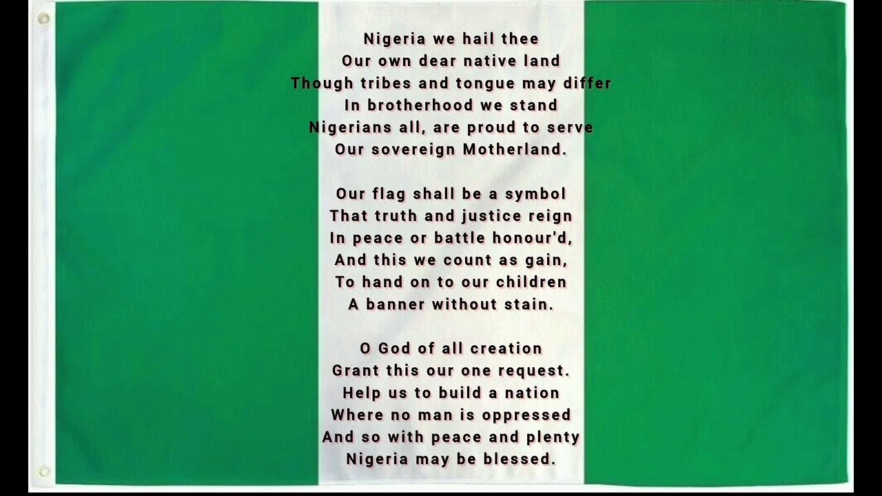 Nigeria National Anthem Nigeria We Hail Thee Lyrics YouTube nigeria-national-anthem-nigeria-we-hail-thee-lyrics-youtube